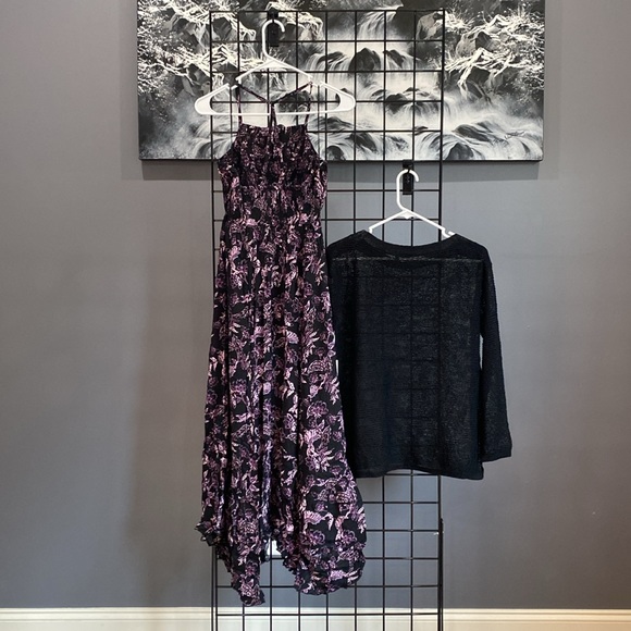 Free people heat wave printed maxi slip. FREE oversized NWT mesh shirt included - Picture 6 of 8